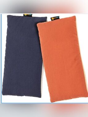 (2) SunnyBay Small Microwavable Heating Pads/Cooling Pads Navy/Persimmon
